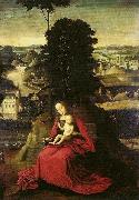Madonna and Child in a landscape Adriaen Isenbrant